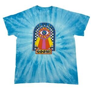 Goose New Years Eve 2021 - 2022 Tie Dye T Shirt Psychedelic Eye Size Medium Blue